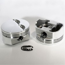 Dss Piston Set 8705-4030 E-series 4.030 In. Flat Top 6 In. Rod For 350 Sbc