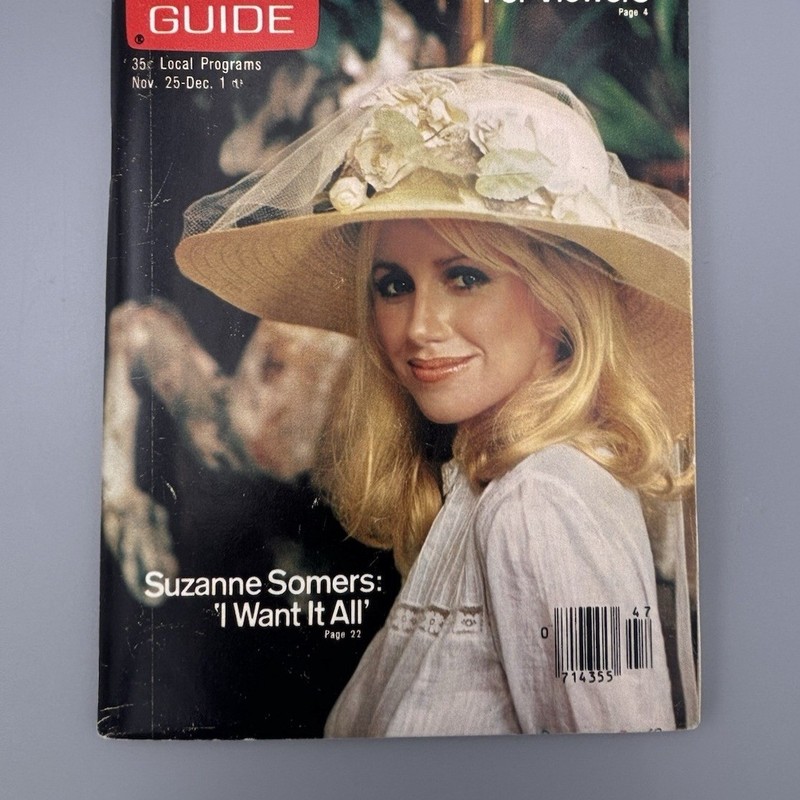 TV Guide Denver Suzanne Somers 1978 Mint Condition 
