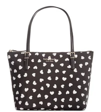 Kate Spade Women’s Watson Lane Heart Maya Small Tote Bag Black & White NWOT