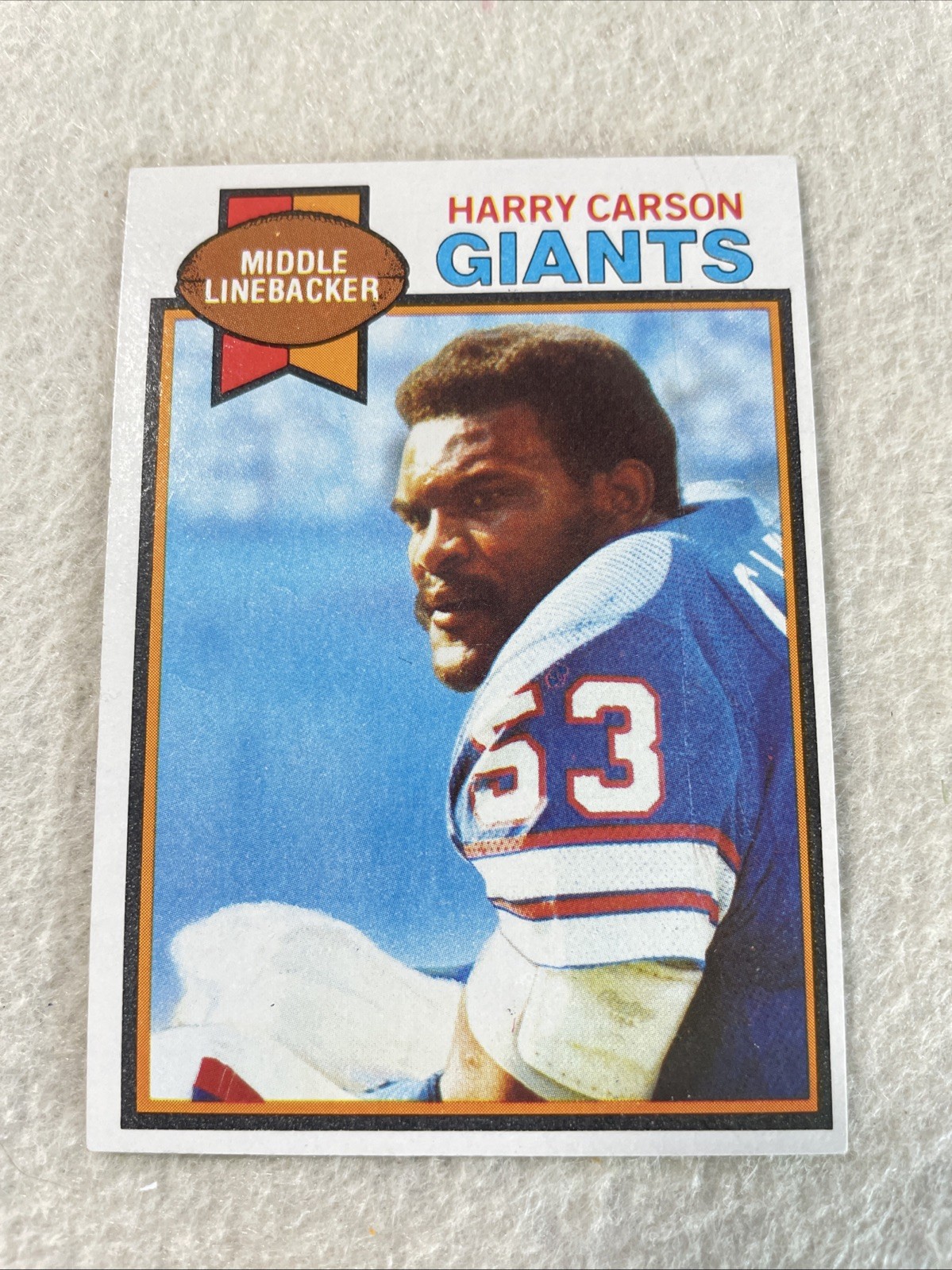 1979 Vintage Topps Harry Carson (Cream Back) # 515 Giants