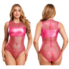 Women Catsuit Dress-up Bodysuit Leotard Jumpsuit Show Cosplay One Piece Costume