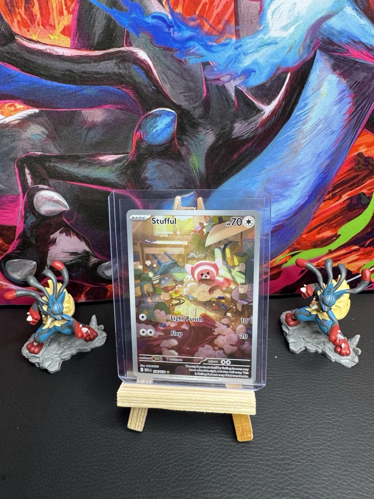 Stufful Pokemon TCG Mega Evolution Shiny Rare 154/132 Near Mint Holofoil