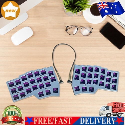 Split Keyboard Wired Split-layout Keyboard Hot Swap Support QMK/VIAL Gaming