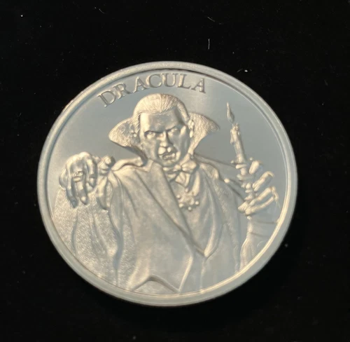 Intaglio Mint Cryptozoology DRACULA 1oz .999 Silver USA Made Round BU