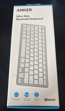 New Anker A7726 White Ultra Compact Slim Wireless Bluetooth Keyboard