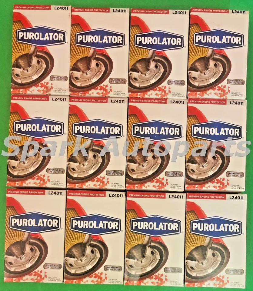 Estuche de 12 filtros de aceite de motor PUROLATOR L24011 para CHEVROLET Blazer, GMC, PH3980 Foto 3 de 3