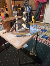 Vintage ART Deco MCM SAILBOAT YACHT TV Table LAMP Nautical