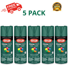 Krylon COLORmaxx Gloss Hunter Green Spray Paint and Primer, 12 oz, 5 Pack