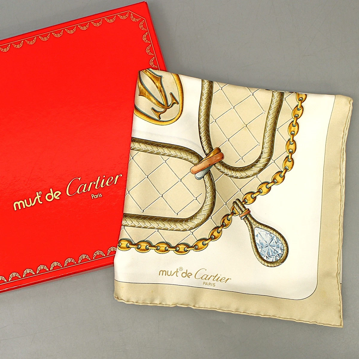 Cartier Silk Scarves & Wraps Gold for Women for sale | eBay