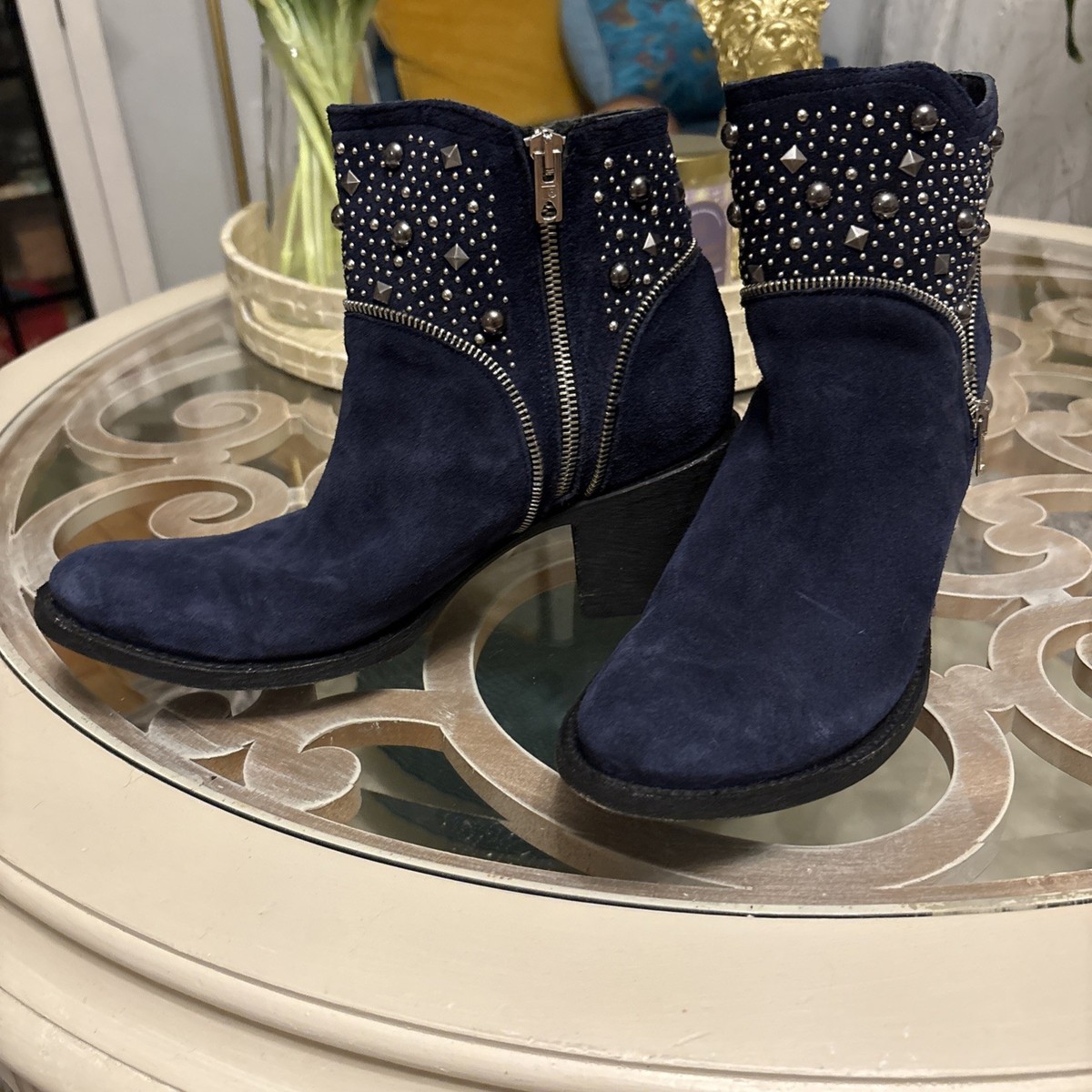 Old Gringo Boho Stud Madreado Con Cera Western Cowboy Indigo Indigo 8.5 $499 View 2