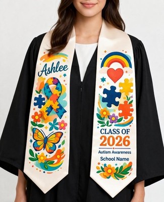 Personalized Social Worker Graduation Stole, Custom Advocate Support Empower Gra