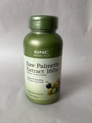 GNC Herbal Plus Saw Palmetto Extract 160mg 100 Softgels(EXP: 03/2026)