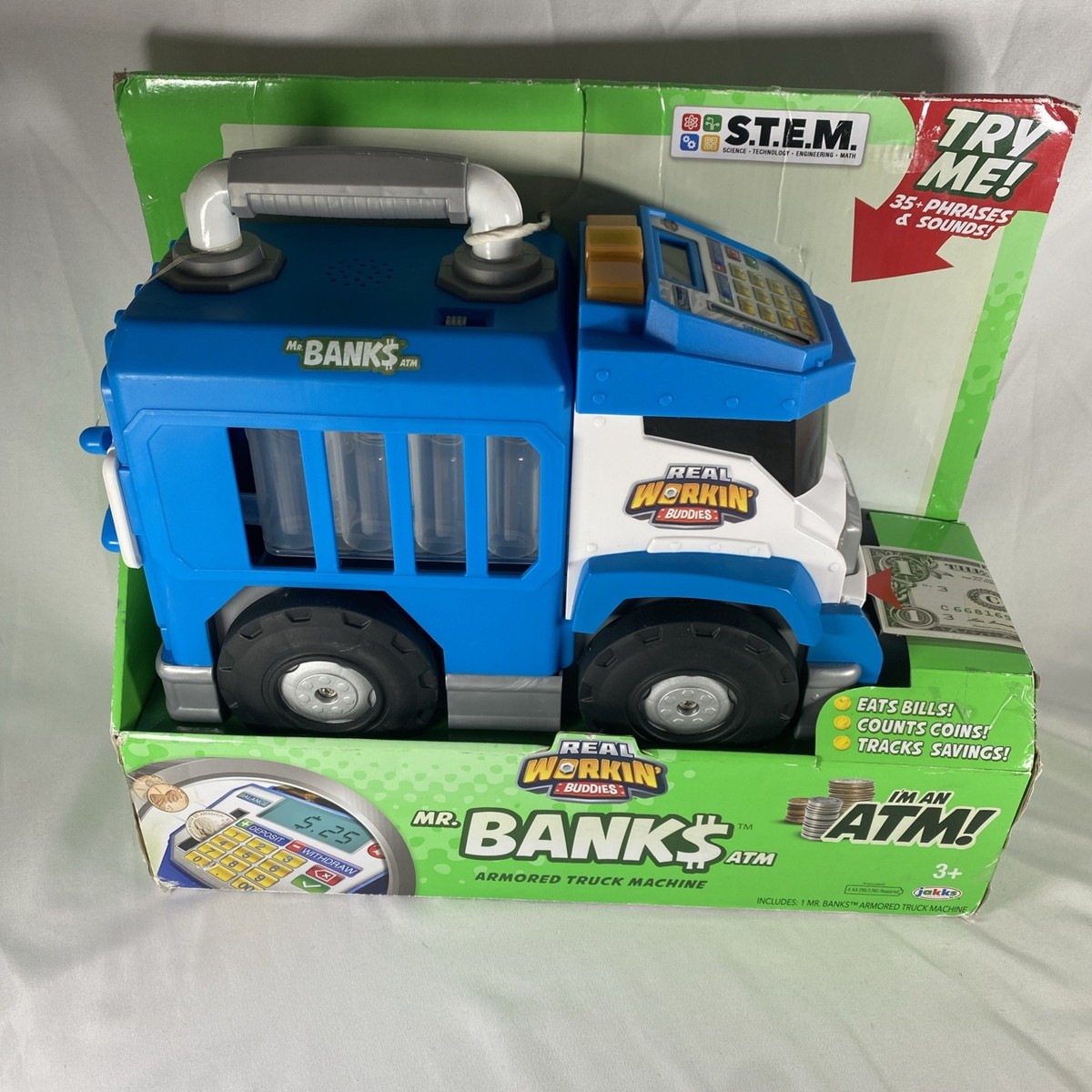 Real Workin' Buddies Mr. Banks Armored Truck ATM Electronic Piggy