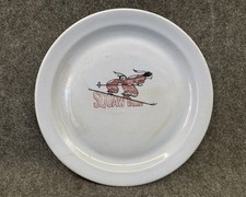 Rare SQUAW VALLEY Ski Resort 11.5" Large Restaurant TEPCO Dinner Plate Dish READ