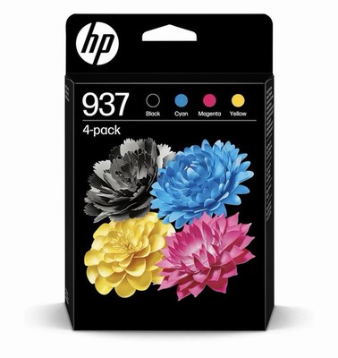 HP 937 (6C400NE) Druckerpatronen Multipack Schwarz + Farbe 4er Set 9720 9730