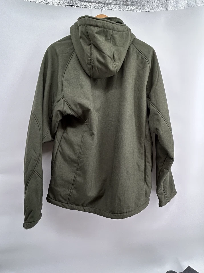 NWT Kirkland Signature Men's Large Army Green softshell lined Fleece stretch - Image 2 of 4