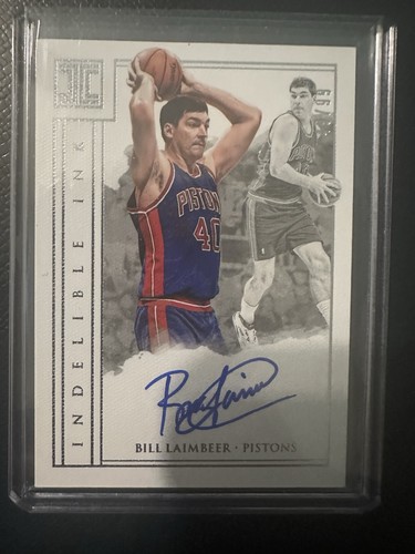 2017-18 Impeccable Basketball Bill Laimbeer Auto /99