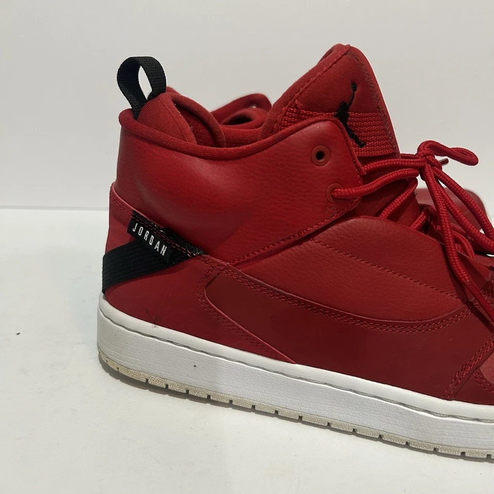 Nike Air Jordan Fadeaway Gimnasio Gamuza Rojo/Negro Zapatos AO1329 600 Para hombres EE. UU. Talla 12 Foto 4 de 4