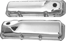 Bandit Accessories Valve Cover Set 9295; Chrome Steel Tall for Ford 351C/M/400