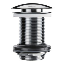 30723104 Design Waschtischunterlage 75 mm ohne &Uuml;berf&uuml;llung Quick-Clac, verchromt