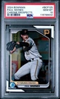 2024 BOWMAN CHROME PROSPECTS #BCP125 PAUL SKENES ROOKIE RC🔥PSA 10🔥