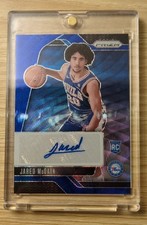 2024-25 Panini Prizm - Rookie Signatures Jared McCain #RSI-JMC Blue Wave(AU, RC)