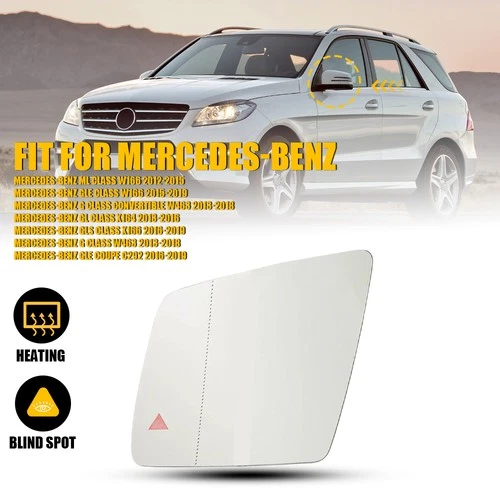 Left Driver Side Mirror Glass Heat W/Blind Spot for Mercedes W166 ML GLE GLS N