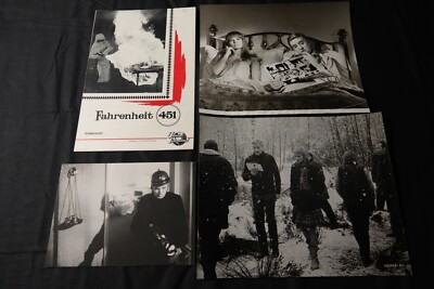 FAHRENHEIT 451 f Trüffel seltene Pressefotos + Zusammenfassung 1966
