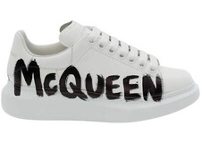Alexander McQueen Oversized Graffiti White Black