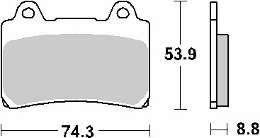 Plaquettes de frein KH123 Sinter Street Excel pour rouler en toute sécurité sous la pluie