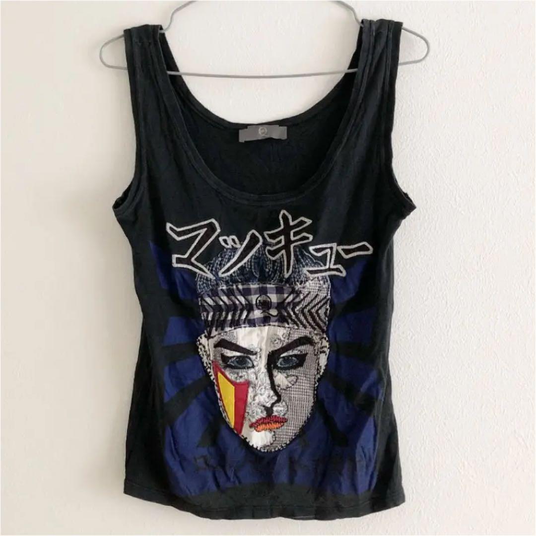 Alexander McQueen Cotton Embroidery Face Motif WMNS Tank Top Alexander McQueen Cotton Embroidery Face Motif WMNS Tank Top