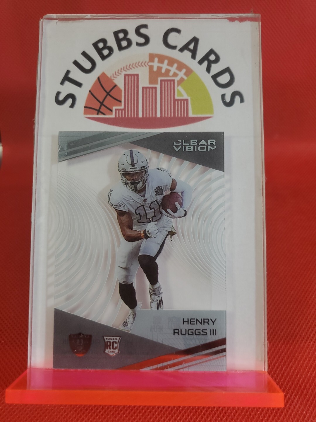 Henry Ruggs III Panini Chronicles Clear Vision Rookies #CV17 Base