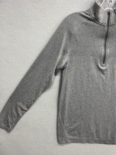 Lululemon Sweater Mens Small S Gray Pullover 1/4 Zip Athleisure Performance - Picture 3 of 10