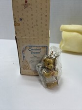 MIB Enesco Cherished Teddies Hanging Ornament Bear ANGEL 950777 1992