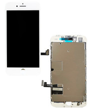 LCD Assembly With Steel Plate Compatible For iPhone 8 / SE Aftermarket - White