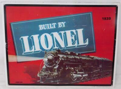 Gebaut von Lionel Trains Blechschild Vintage Repro von 1939 Katalog 15x11,75''