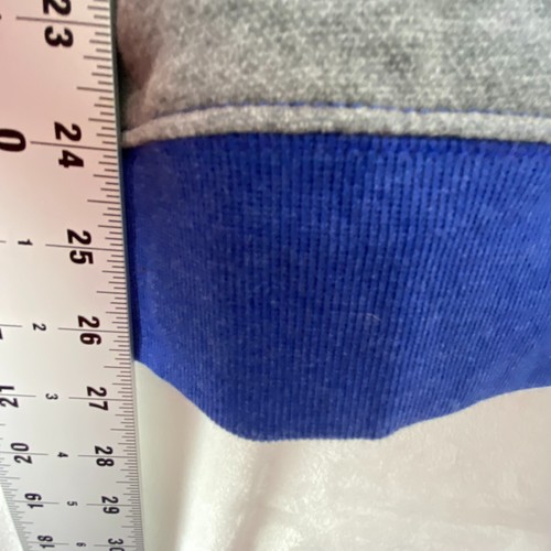 Tampa Bay Lightning Fanatics Blue Gray Stitched Fleece Hoodie Sweatshirt Small - Picture 3 of 9