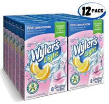 Wyler's Light Singles-To-Go Sugar Free Drink Mix Pink Lemonade 12 packs