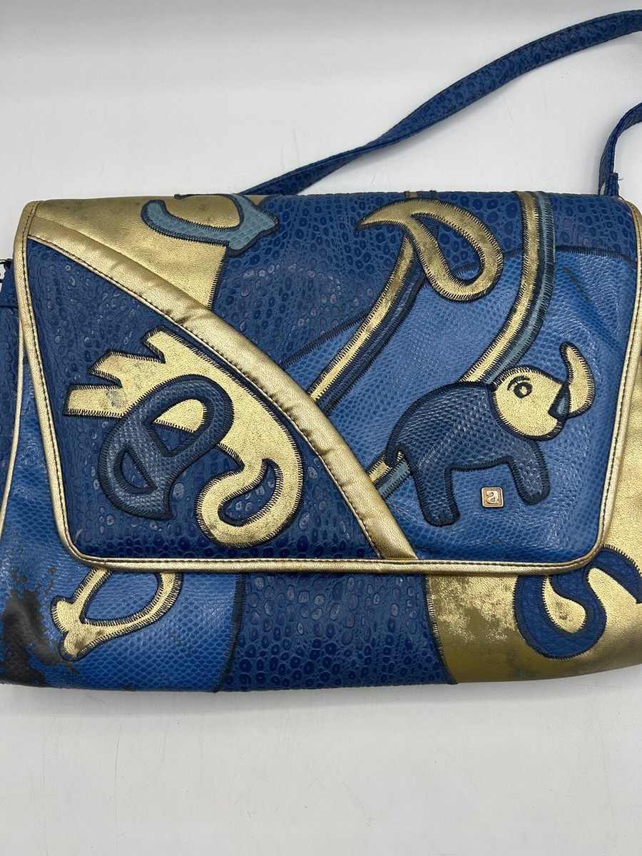 Vtg NAS BAG Alentino Elephant Patchwork Shoulder Bag | eBay Vtg NAS BAG Alentino Elephant Patchwork Shoulder Bag | eBay