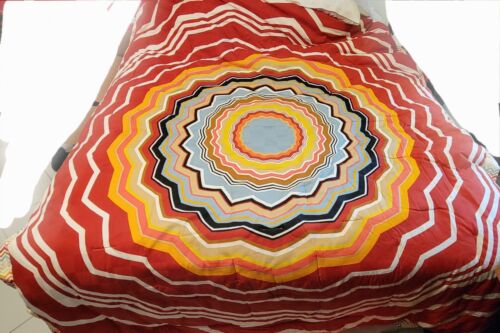 NWOT Missoni Twin Reversible Comforter & Sham Red Bedspread Set for Target