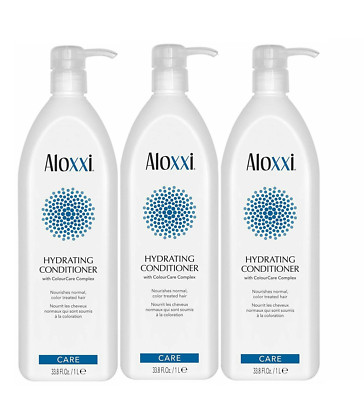 Aloxxi Hydrating Conditioner - Help Prevent Environmental Damage 33.8Oz Set of 3