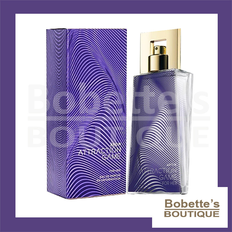 Eau de parfum Avon Attraction Game pour elle en flacon vaporisateur de 50 ml