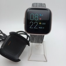 Fitbit Versa 2 Activity Tracker Smart Watch FB507 Smoke gray Screen Issue Read