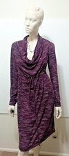 NWT NURTURE  Knit KNEE Dress Size L  MISSES  "CAIRO" cowl neck Long Sleeve  NWT 