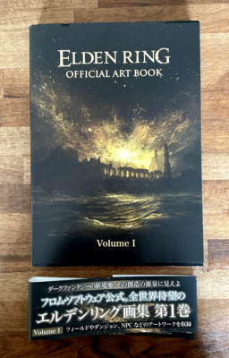 Elden Ring - OFFICIAL ART BOOK VOL. 1 - mit Wirbelsäulenkarte Obi Japanisch (2022)