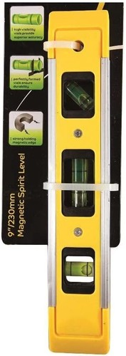 9" Spirit Level Magnetic Unbreakable Torpedo Level 3 Tubes Bubbles Boat Scaffold - 第 4/4 張圖片