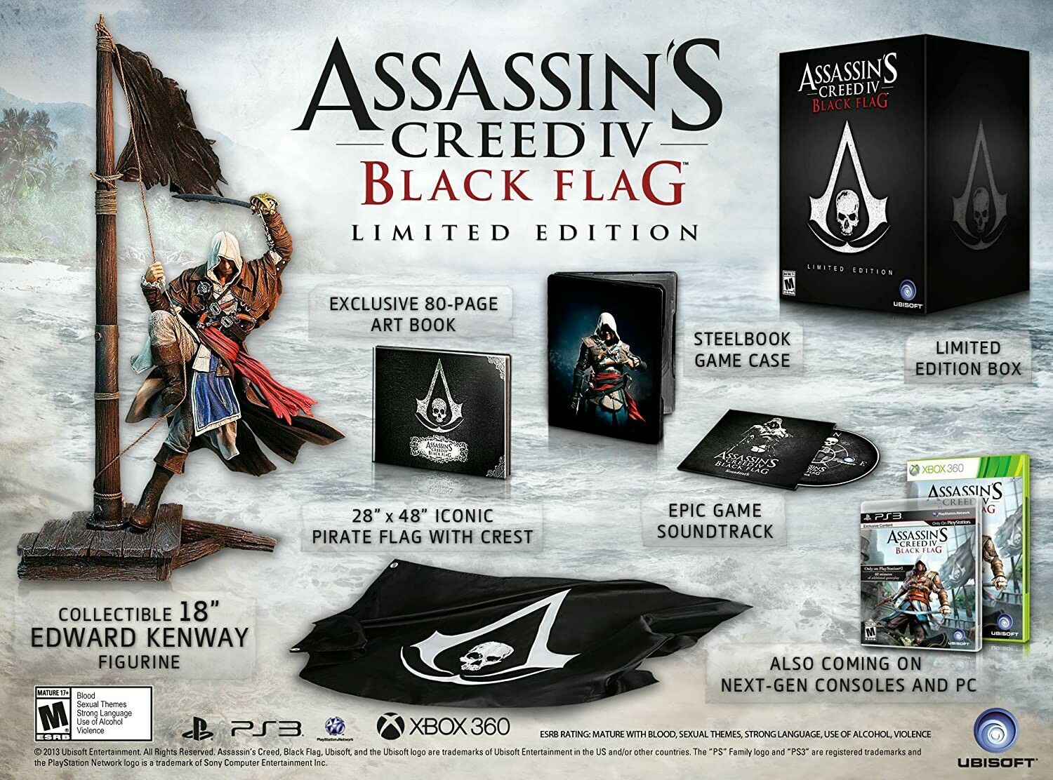 Assassin's Creed IV: Black Flag - Limited Edition (Xbox 360) Popularne tanie