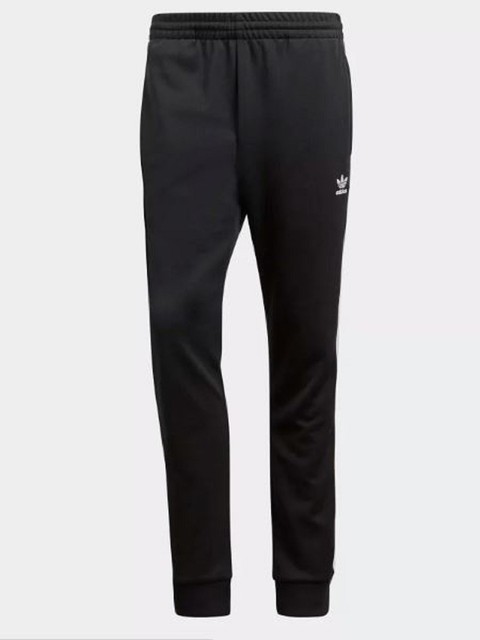 adidas originals superstar skinny joggers cuffed in black cw1275