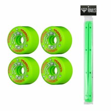 Powell Peralta G-Bones Old School Wheels Green 64mm With Black Diamond Rails