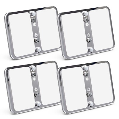 4 Pack RV LED Interior Ceiling Light 12V dimmer Switch Camper 400LM Multicolor